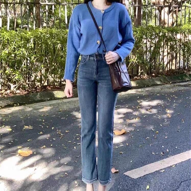 jinran Early Autumn Wear with a Set of 2024 New Small Travel Wear with Dopamine Casual Sweater Two-Piece Suit