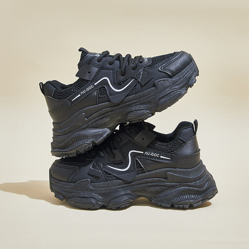 2025 ins Korean version of the new dad shoes for women spring student sports running casual shoes platform height increase ZL7522