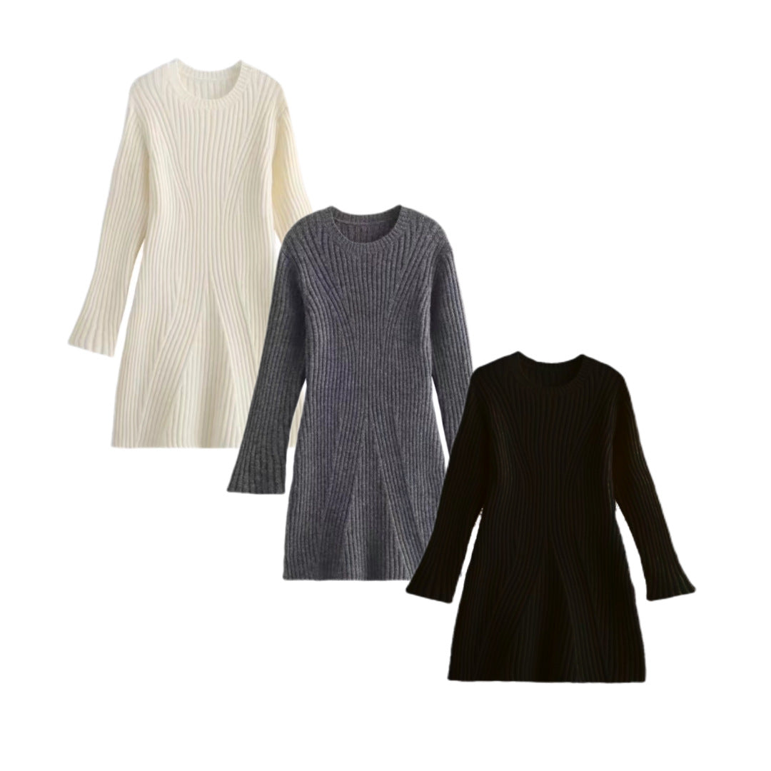 jinran fall trends 2024 outfits Autumn and Winter New Women's Clothing Oh Style Fashion Thread Knitted Dress