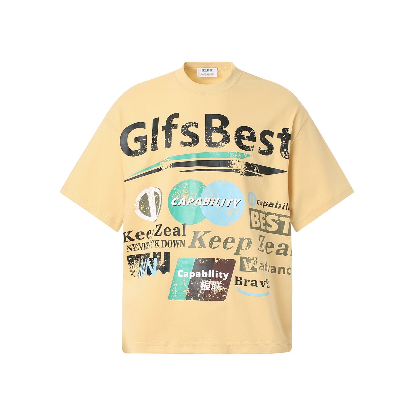 2025 T983 2025n Street 2025 Summer Neutral Creative Fun Map High Sense Design Men's Loose Short Sleeve T-Shirt
