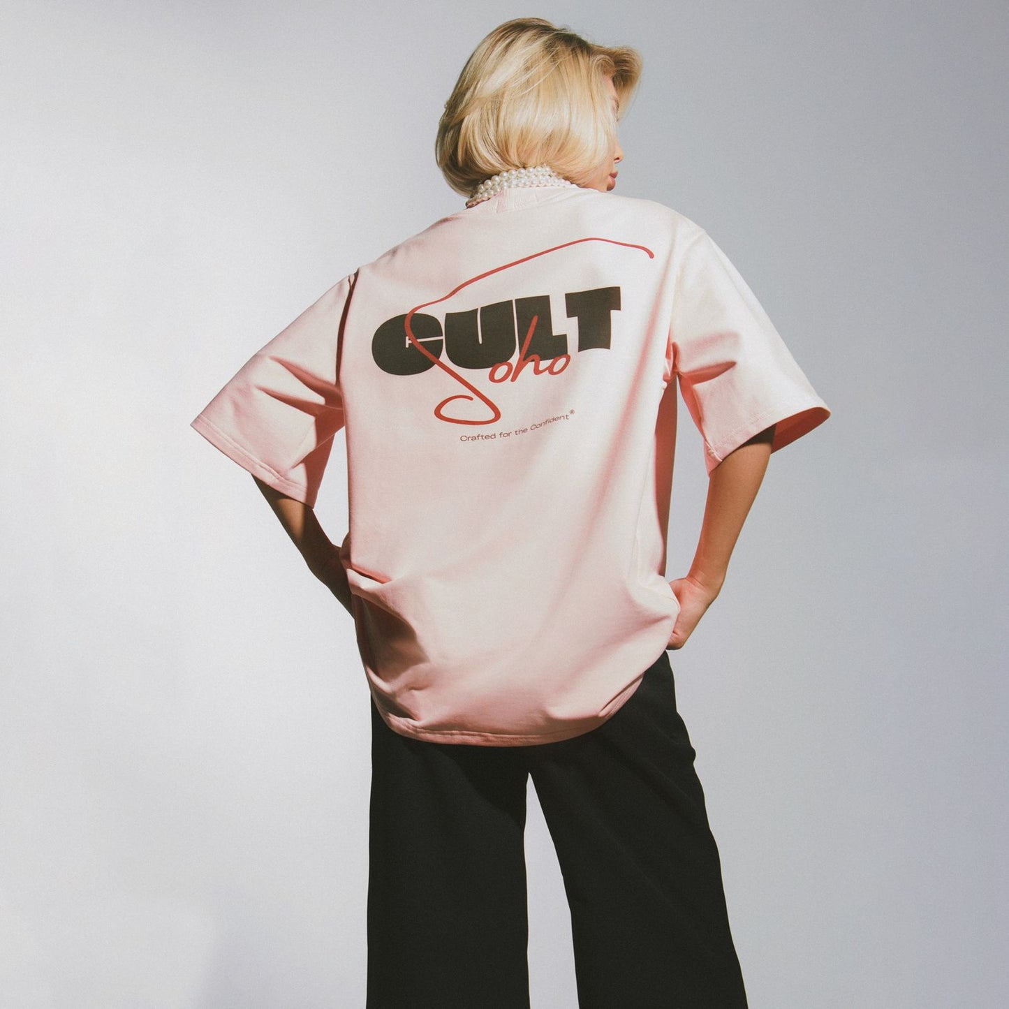 2025 Hot trade street style back letter printing T-shirt short sleeve loose round neck personalized trendy casual top summer