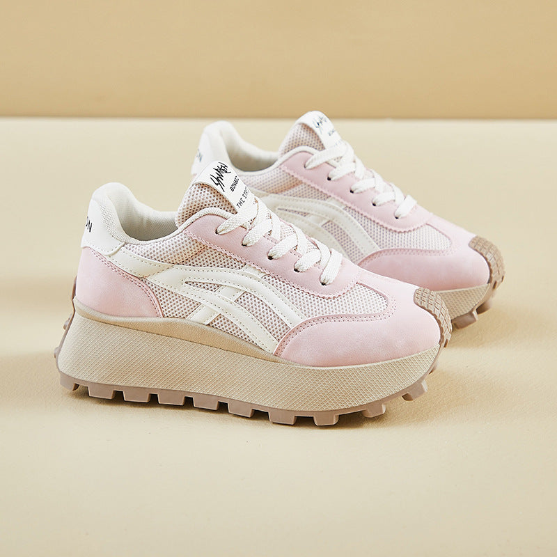 2025 ins Korean version of the new Forrest Gump shoes for women's spring student running sports thick sole height increase leisure HL861-2