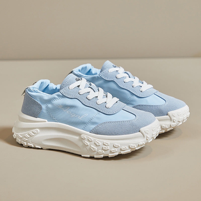 2025 ins breathable dad women's shoes summer new student training sports shoes women's mesh Korean version shoes P007