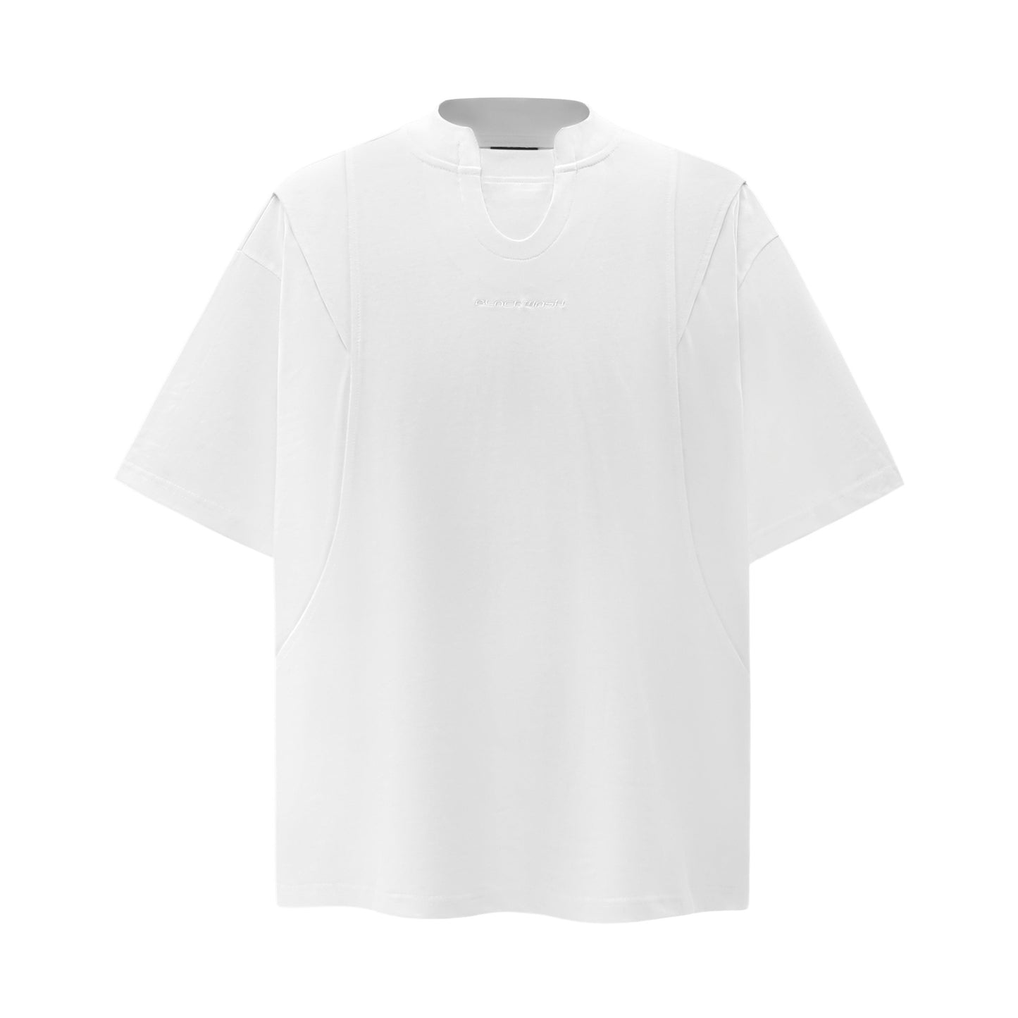 2025 9657 2025n 2025 Summer Neutral Premium Solid Color Retro Deconstruction Design Men's Premium Short Sleeve T-Shirt