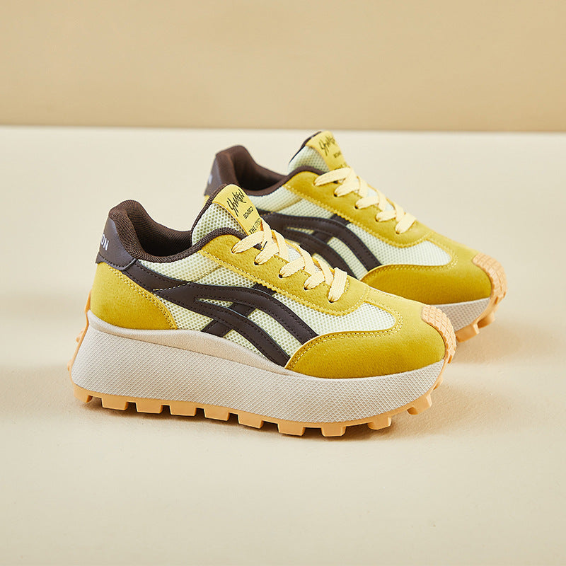 2025 ins Korean version of the new Forrest Gump shoes for women's spring student running sports thick sole height increase leisure HL861-2