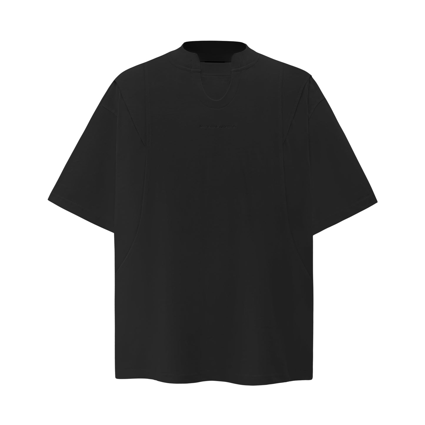 2025 9657 2025n 2025 Summer Neutral Premium Solid Color Retro Deconstruction Design Men's Premium Short Sleeve T-Shirt