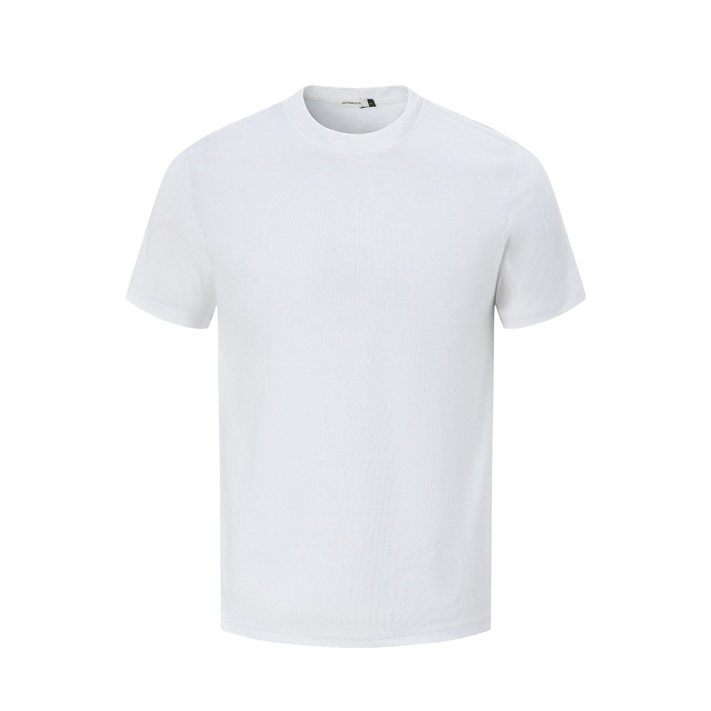 2025 27313 2025n Street 2025 Summer Neutral Solid Color Small Version Design Men's Slim Fit Premium Short Sleeve T-Shirt
