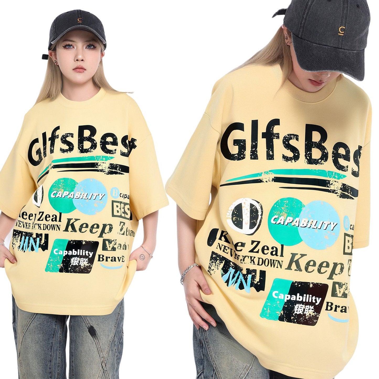 2025 T983 2025n Street 2025 Summer Neutral Creative Fun Map High Sense Design Men's Loose Short Sleeve T-Shirt