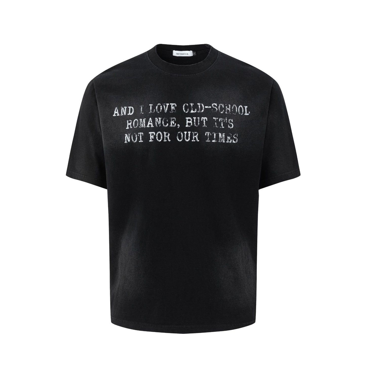 2025 27300 2025n Street 2025 Summer Neutral Spray Old Street Trend Design Men's Fit Premium Short Sleeve T-Shirt