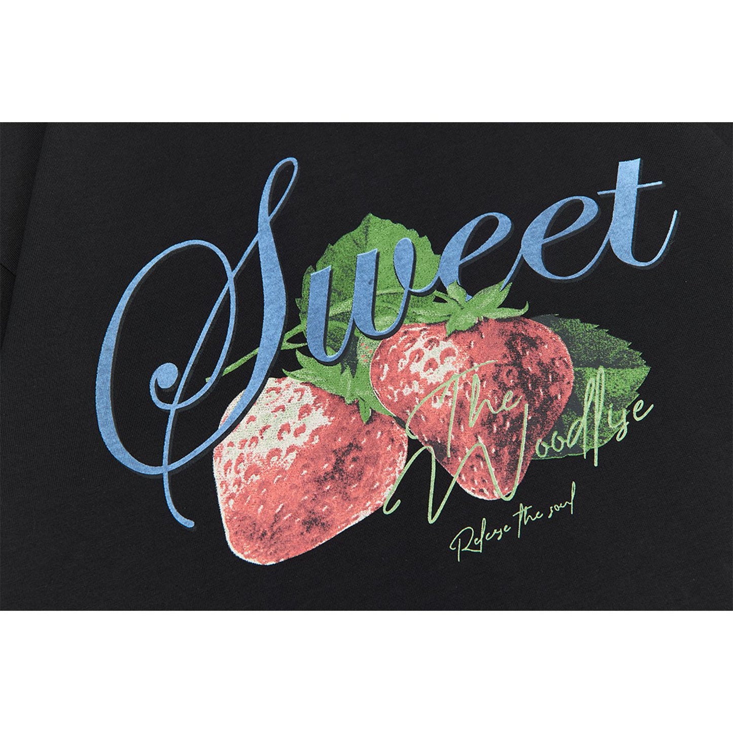 2025 WT387 2025n Street Tide 2025 Summer Couple Trend 3D Strawberry Pattern Design Men's Loose Short Sleeve T-Shirt