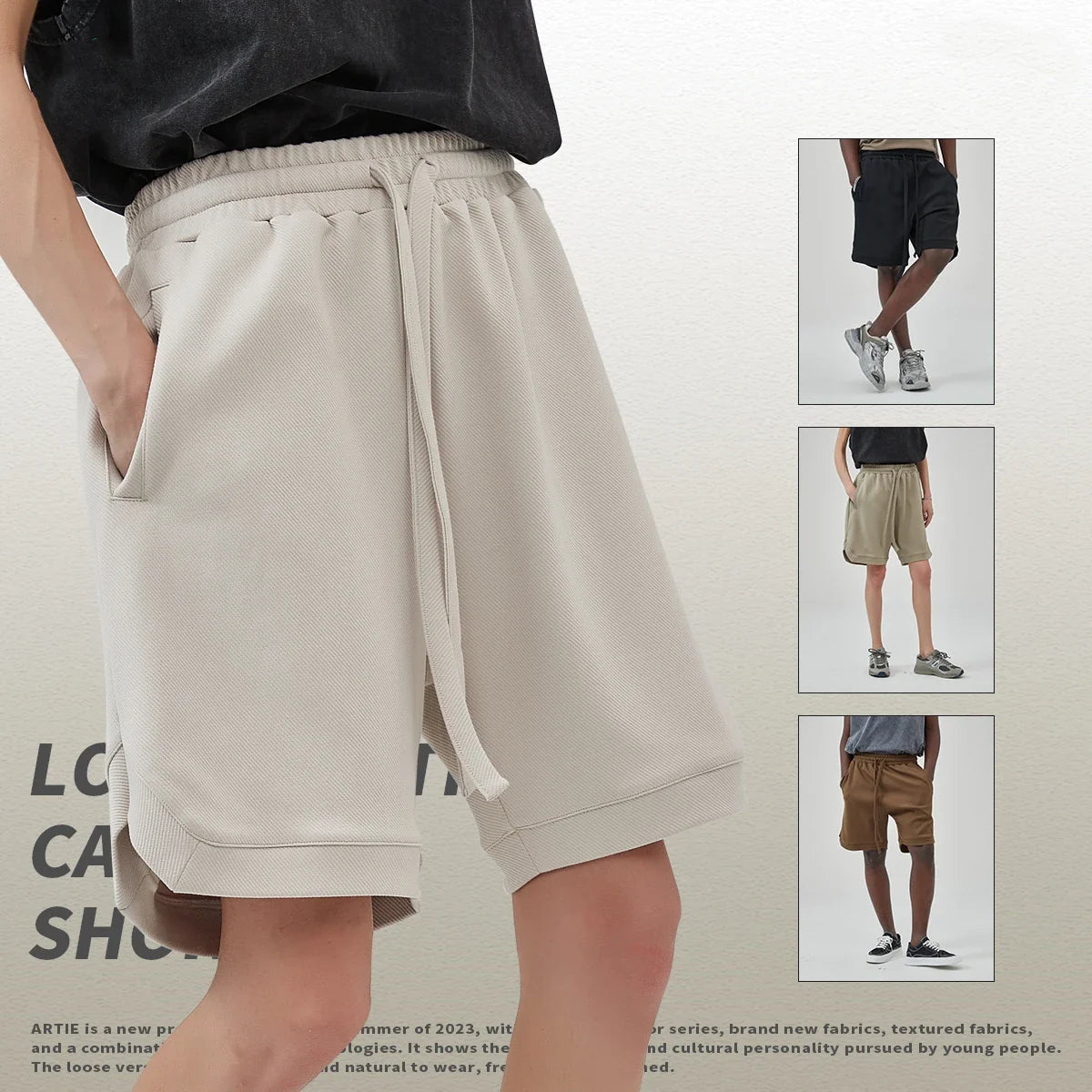 Hiphop Leader Nayeon Kanye West Season 3 Vintage Oversize Shorts Men Cotton Hip Hop Harem Cargo Harajuku Unisex Pantalones Women