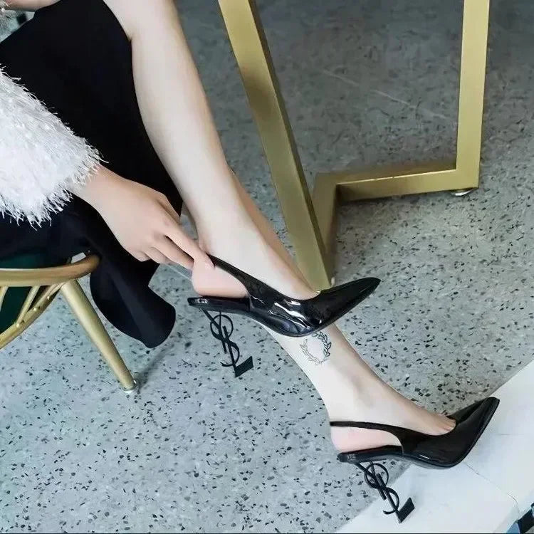 jinran 2024 new Internet celebrity temperament high heels Spice summer sexy slimming with a line strap sandals sandalias slippers