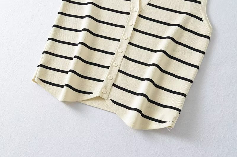 jinran 2024 LAURA STRIPED TOP