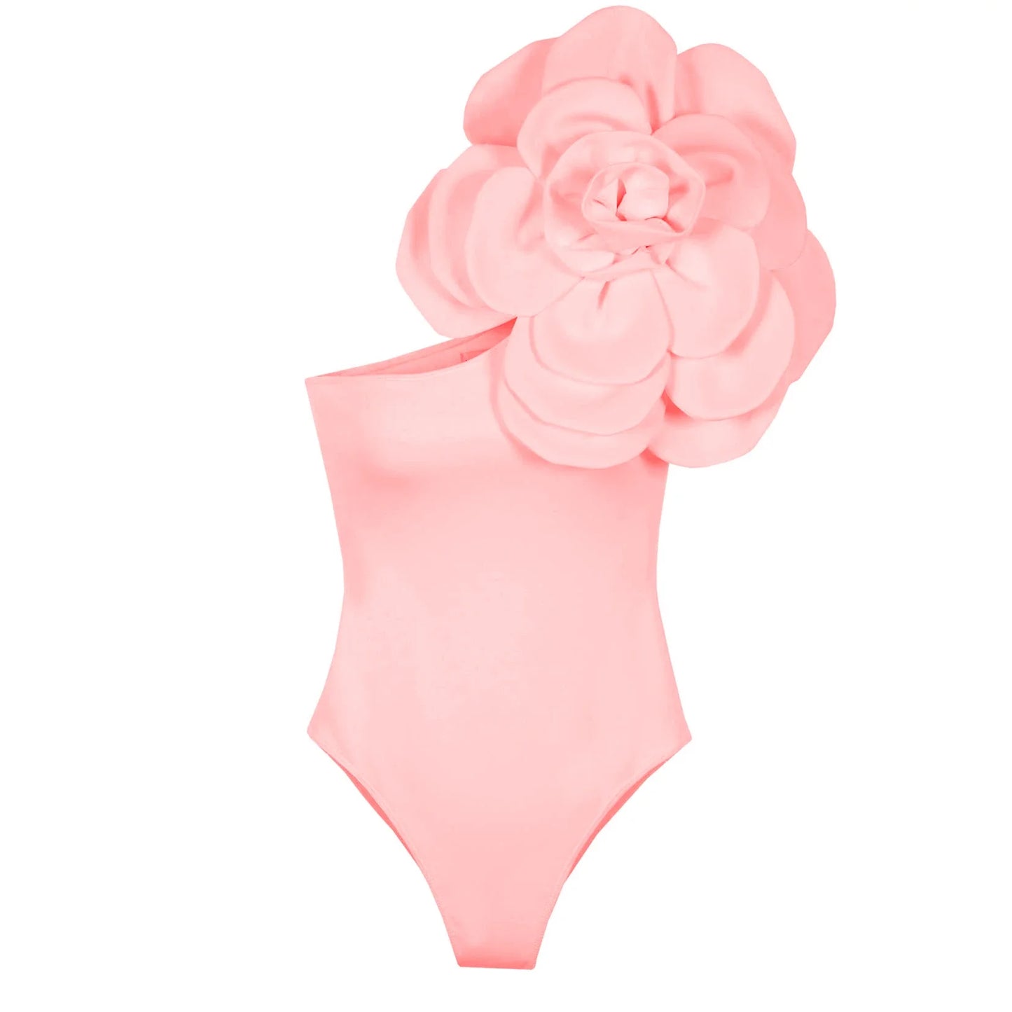 jinran 2024 3D Flower One Piece Swimsuit Women Swimwear Monokini Bodysuit Bathing Suit Belt Beach Wear