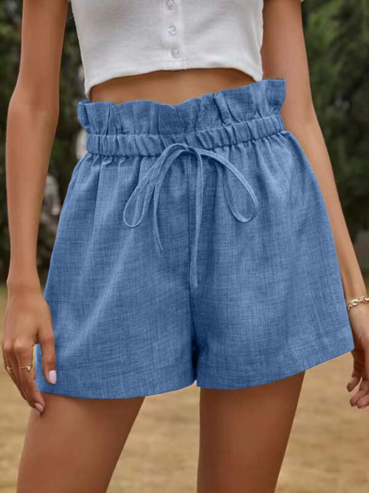 jinran Summer New High Waist Loose Wide Leg Pants Casual Comfortable Shorts Women's Pants Street Women Sports Pants Women Knee Length