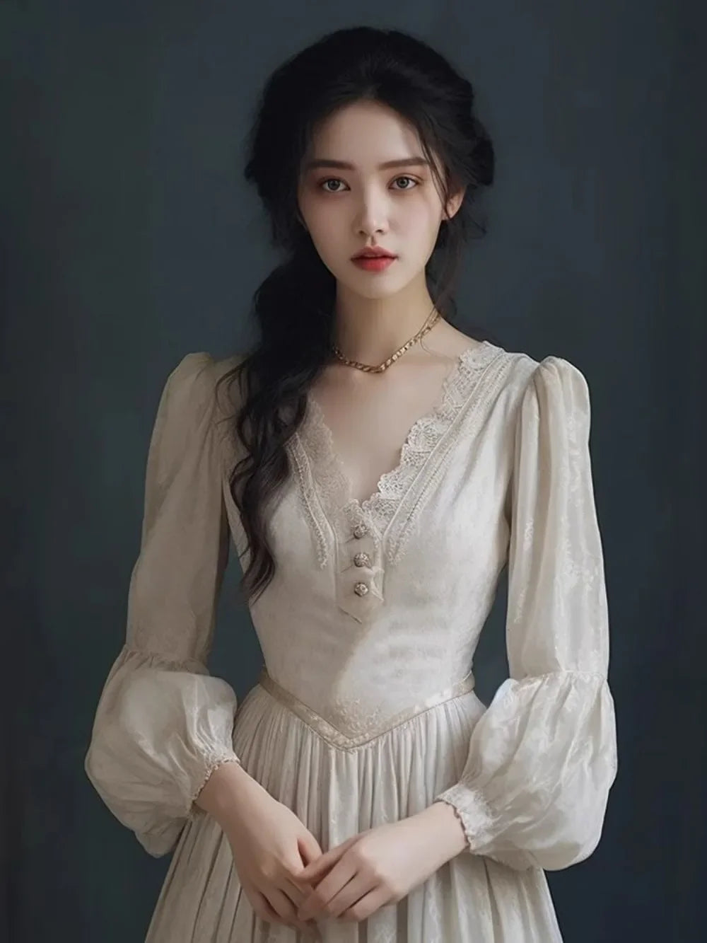 jinran French chic dresses sub winter 2024 new women's princess classical vintage dresses