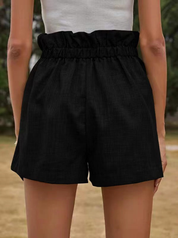 jinran Summer New High Waist Loose Wide Leg Pants Casual Comfortable Shorts Women's Pants Street Women Sports Pants Women Knee Length