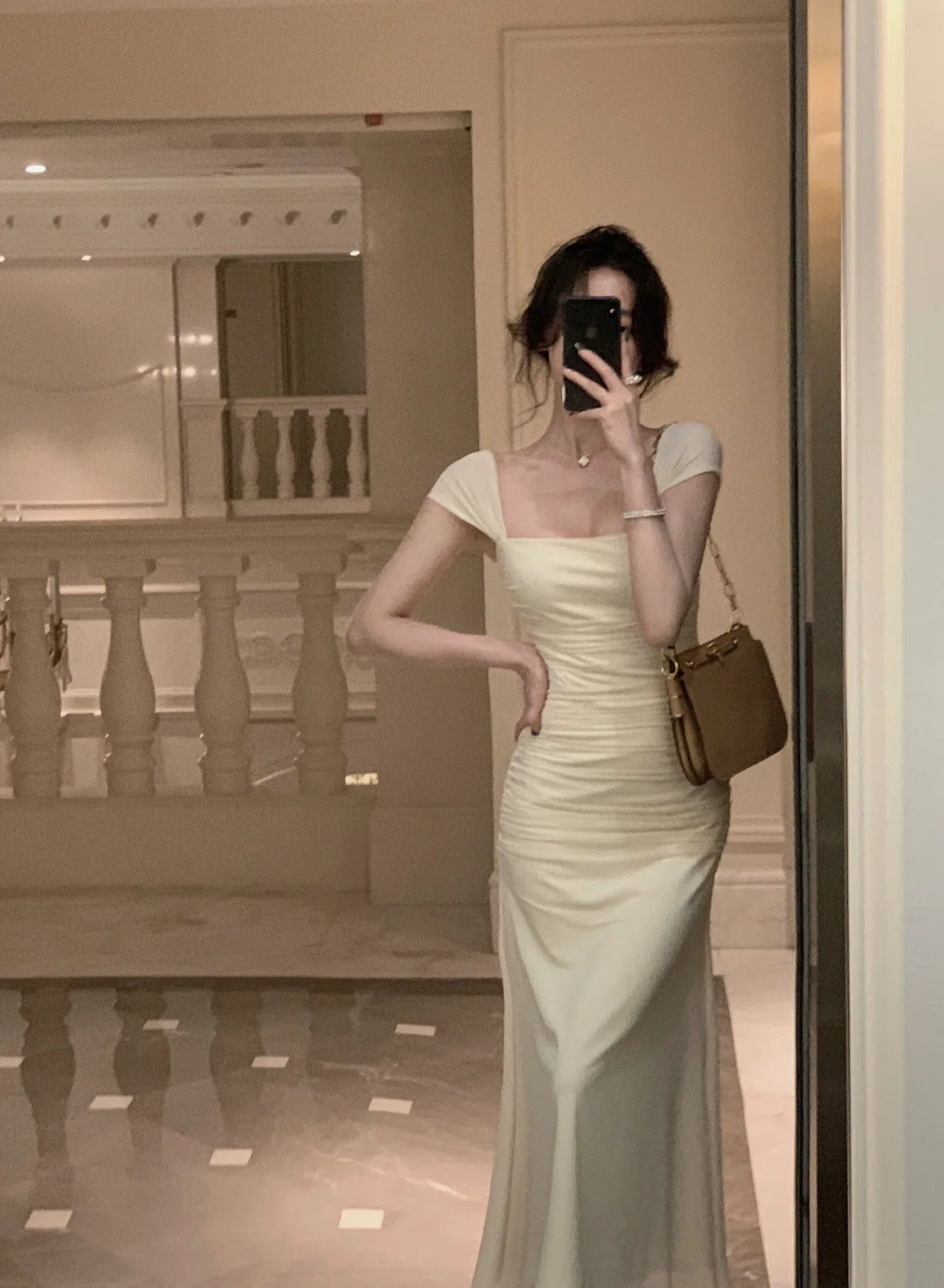 jinran Dress Women Elegant Summer 2024 New Fashion Evening Party Ladies Vestidos Vintage Bodycon Clothes Female Korean Midi Dresses
