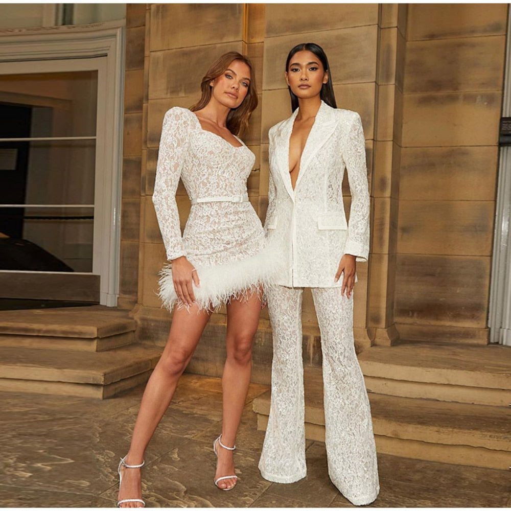 jinran Y2k Bodycon Sexy Lace Feather Dress Womens Outifits Square Collar Party Elegant Robe Dresses for Women 2024 Festival Outfit