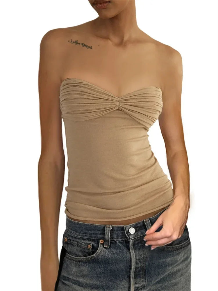 jinran Women Sheer Mesh Crop Top Twist See-Through Mesh Knit Copped Shirt Tops Bustier Off-Shoulder Long Sleeve Summer Hot Tops