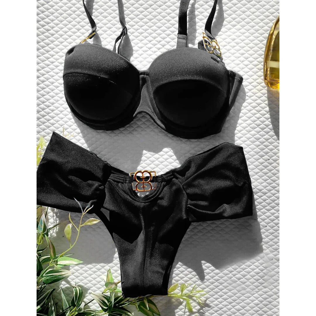 jinran 2024 Sexy Push Up One Piece Swimsuit Women Swimwear Underwire Monokini Bathing Suits Swim Suit Wear Summer Beachwear