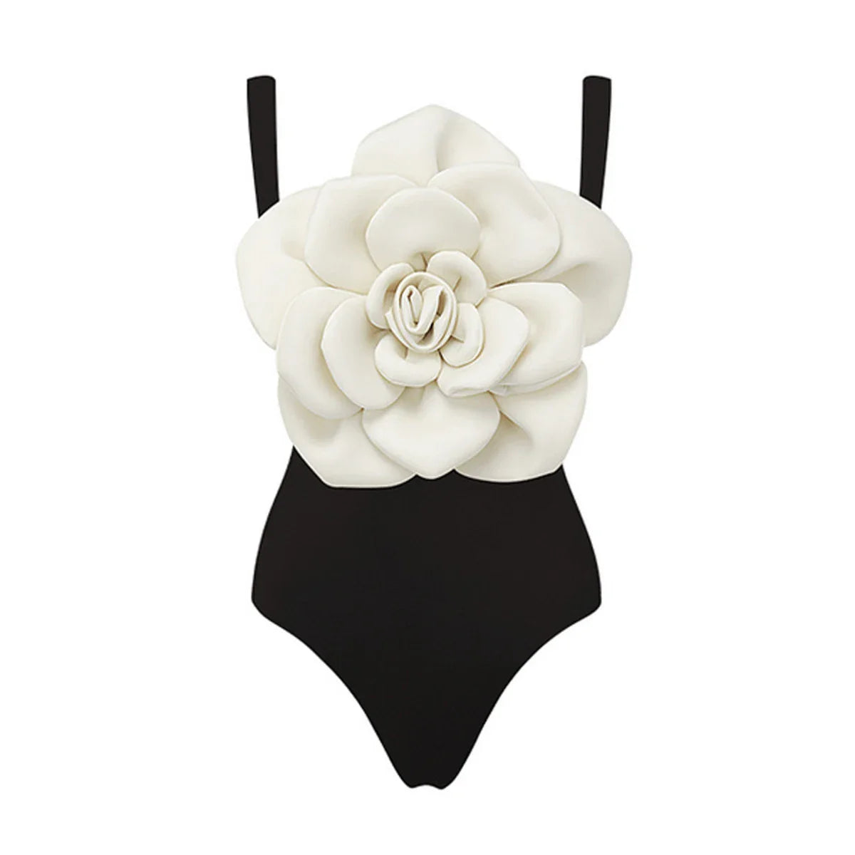 jinran 2024 3D Flower One Piece Swimsuit Women Swimwear Monokini Bodysuit Bathing Suit Belt Beach Wear