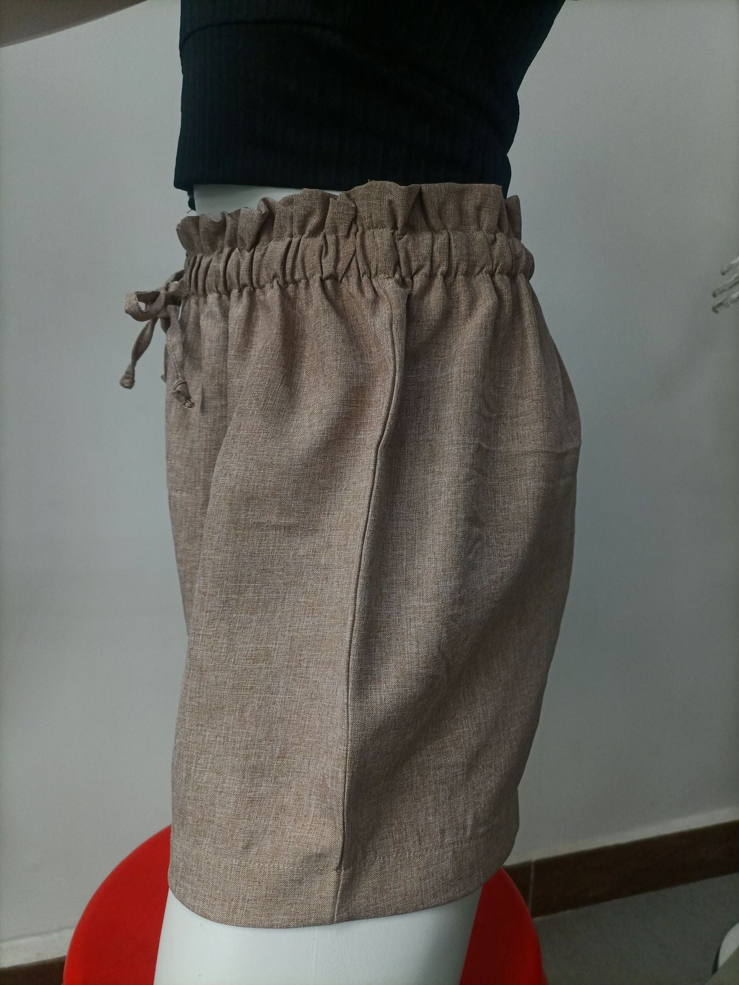 jinran Summer New High Waist Loose Wide Leg Pants Casual Comfortable Shorts Women's Pants Street Women Sports Pants Women Knee Length