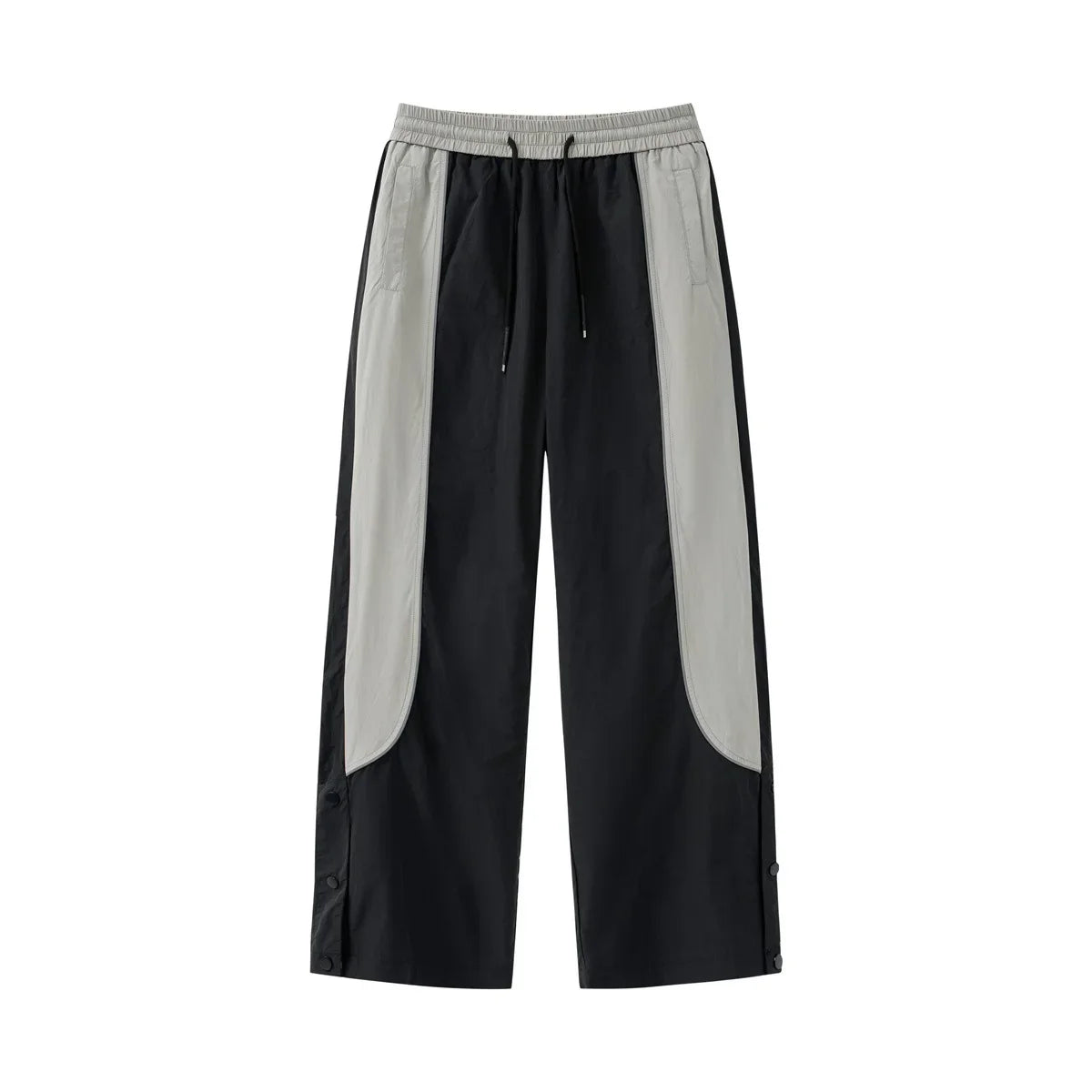 Baggy Sweatpants Men Vintage Oversize Joggers Pants Black Wide Leg Trousers Male Unisex Patchwork Harajuku Streetwear