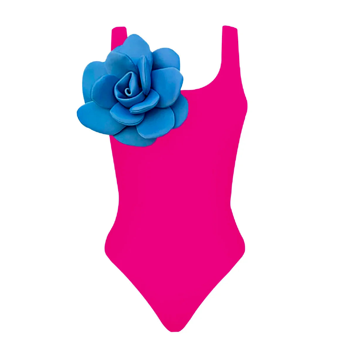 jinran 2024 3D Flower One Piece Swimsuit Women Swimwear Monokini Bodysuit Bathing Suit Belt Beach Wear