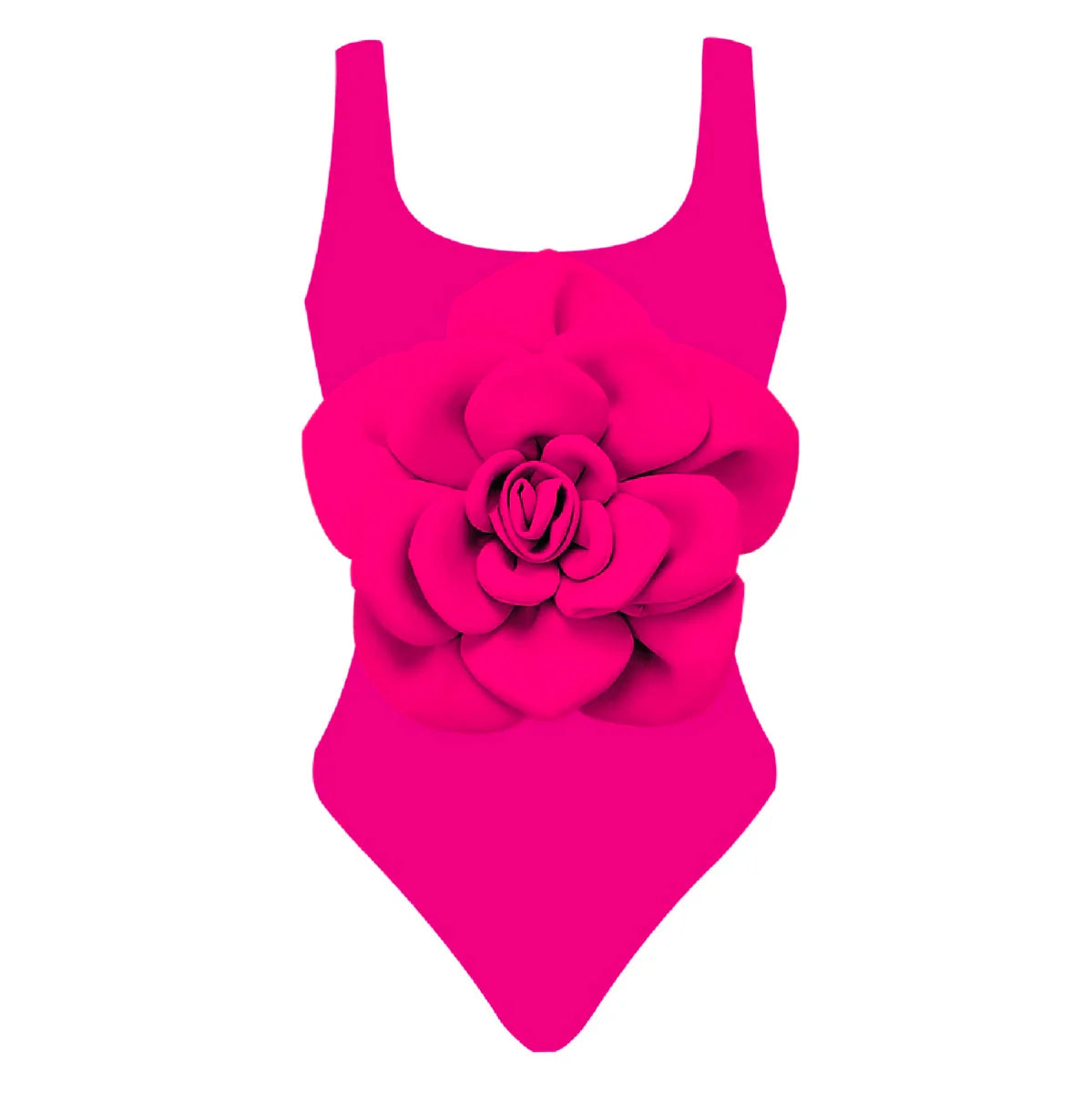 jinran 2024 3D Flower One Piece Swimsuit Women Swimwear Monokini Bodysuit Bathing Suit Belt Beach Wear
