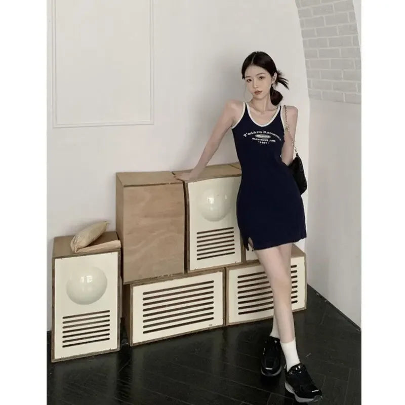 jinran Vintage Kpop Hoodies Women's Y2k Street Dress Pullover Beautiful Korean Fashion Sports Dress Women Harajuku Hippies