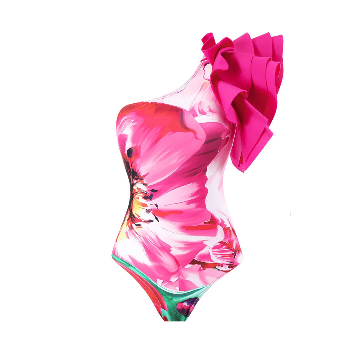 jinran 2024 New Ruffle One Piece Swimsuit For Women Swimwear with Skirt Bathing Suit Monokini Beach Bodysuit Beach Wear