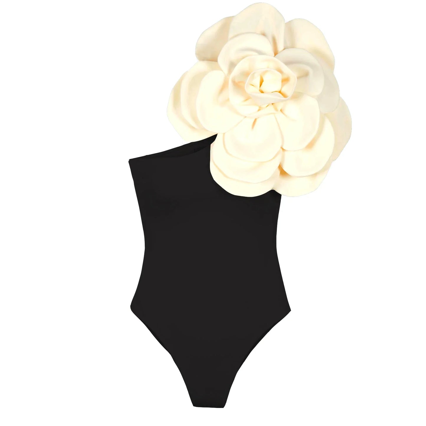 jinran 2024 3D Flower One Piece Swimsuit Women Swimwear Monokini Bodysuit Bathing Suit Belt Beach Wear