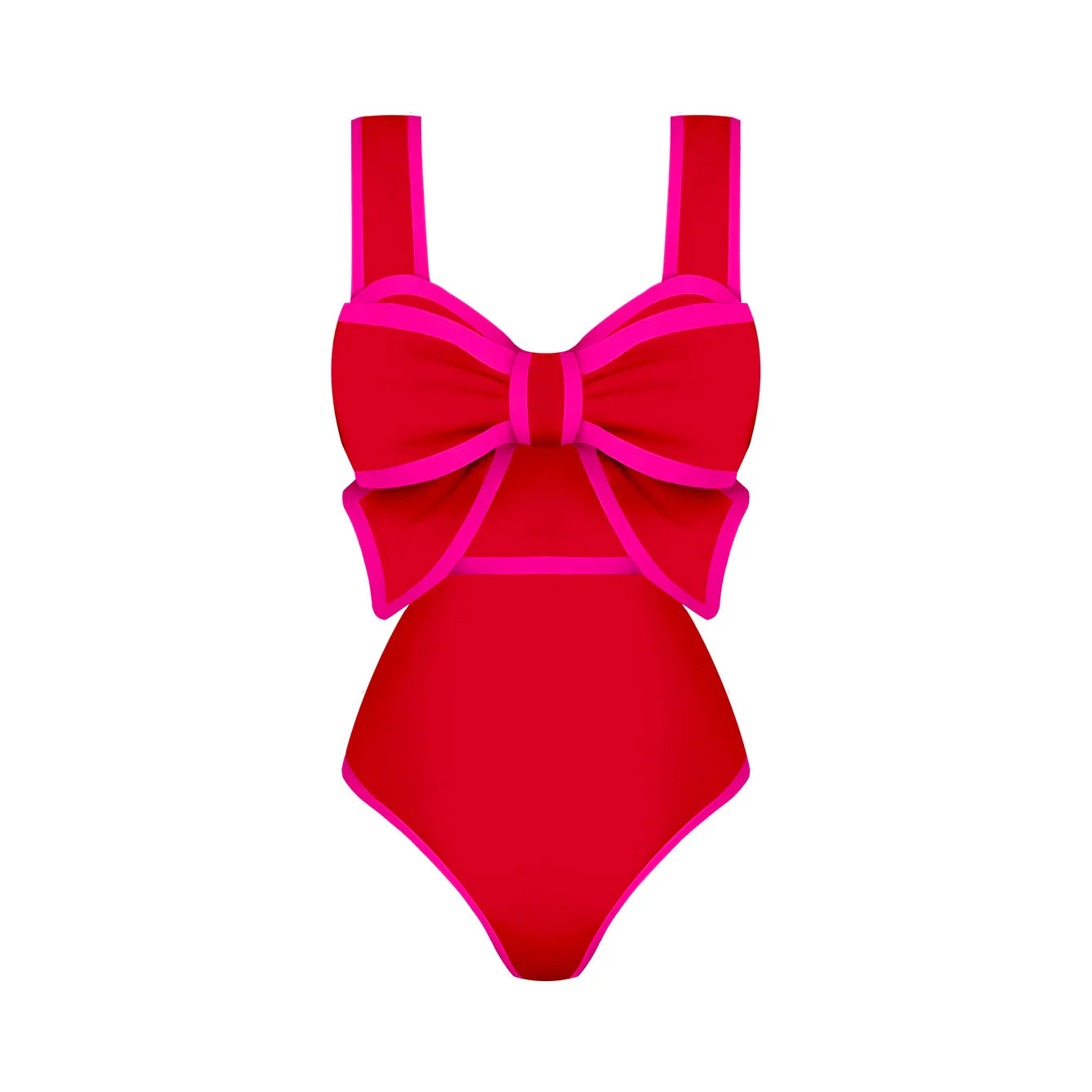 jinran 2024 New Bow Tie One Piece Swimsuit For Women Swimwear with Skirt Bathing Suit Monokini Beach Bodysuit Beach Wear