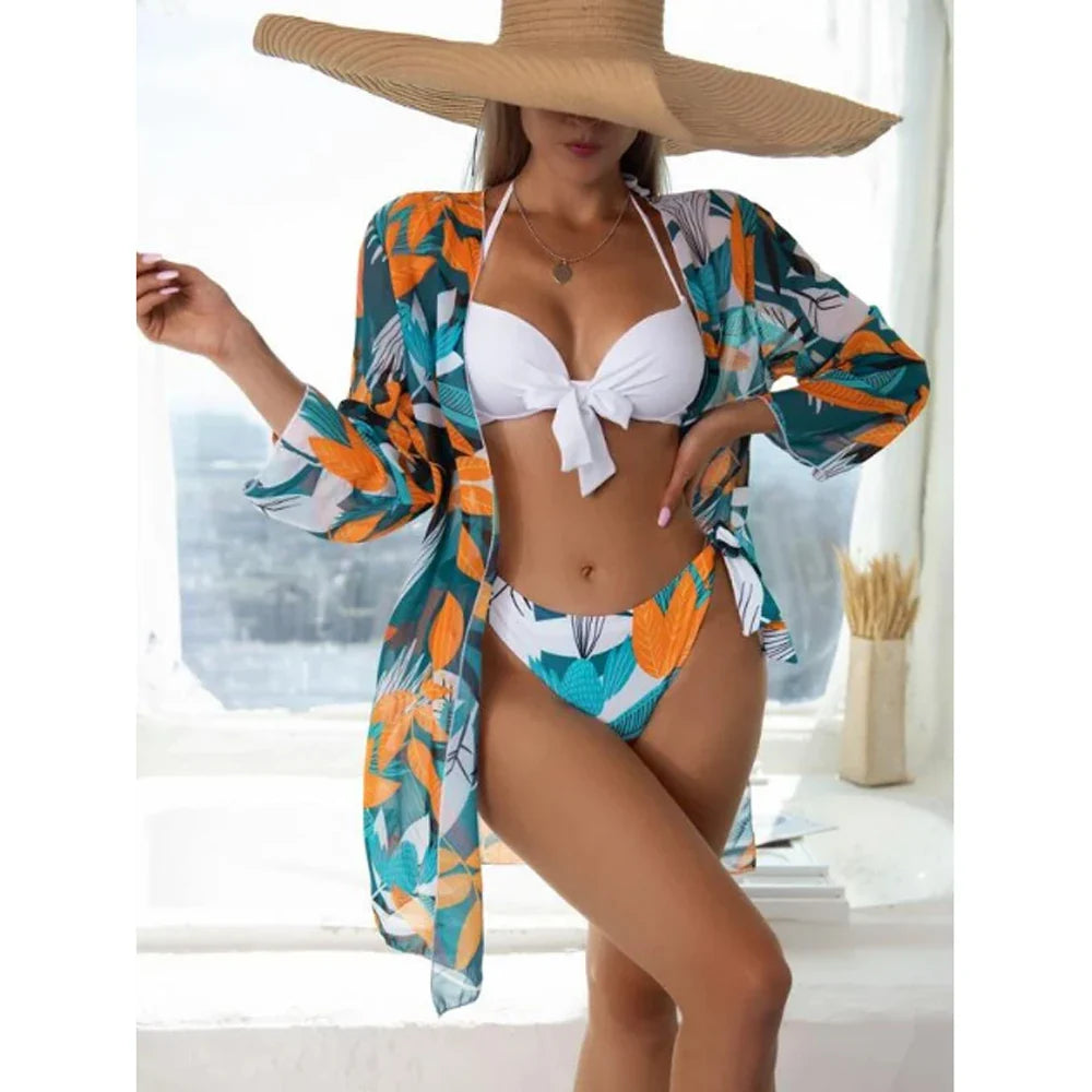 jinran New Bikini Beach Skirt Tunics for Beach Cover up Swimsuit Women Ruffle Biquini Bathing Suit Summer Beach Wear Swim Suit