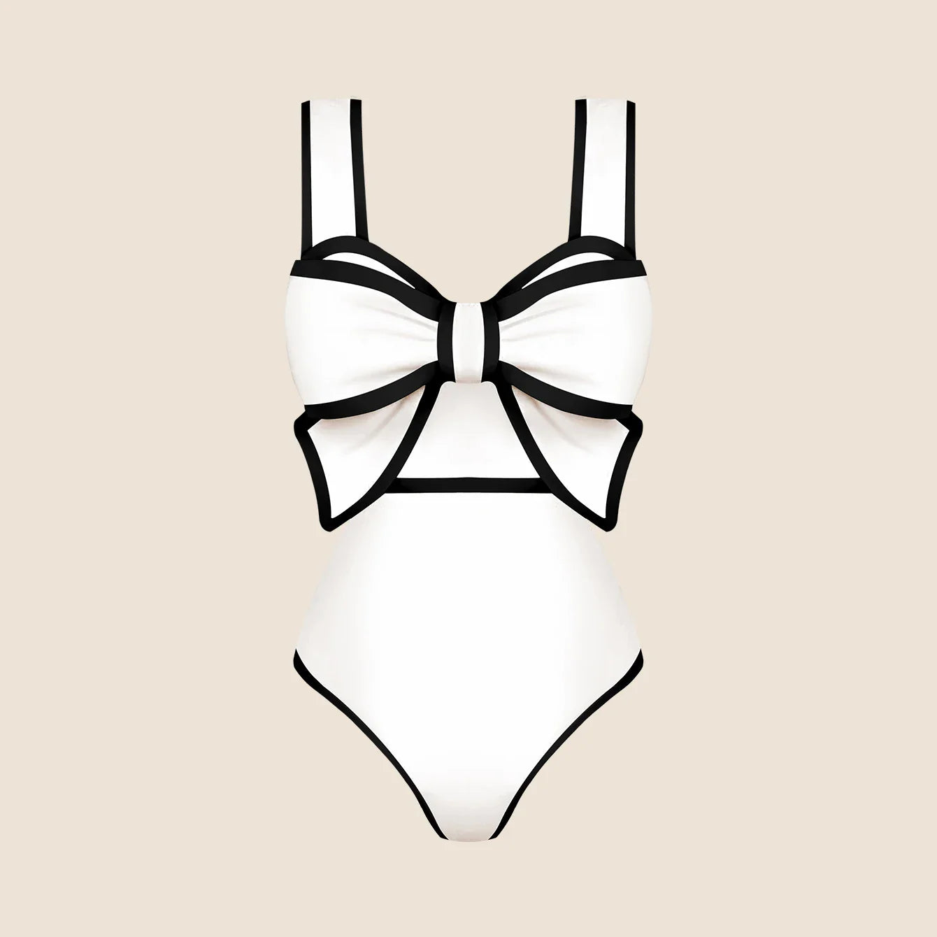 jinran 2024 New Bow Tie One Piece Swimsuit For Women Swimwear with Skirt Bathing Suit Monokini Beach Bodysuit Beach Wear