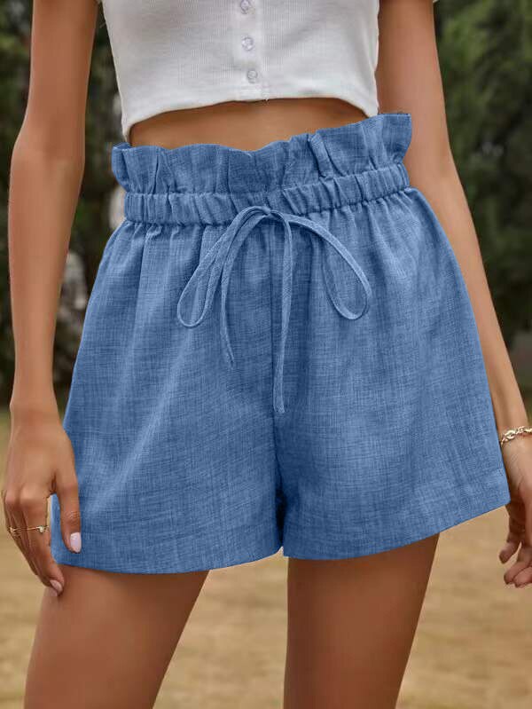 jinran Summer New High Waist Loose Wide Leg Pants Casual Comfortable Shorts Women's Pants Street Women Sports Pants Women Knee Length