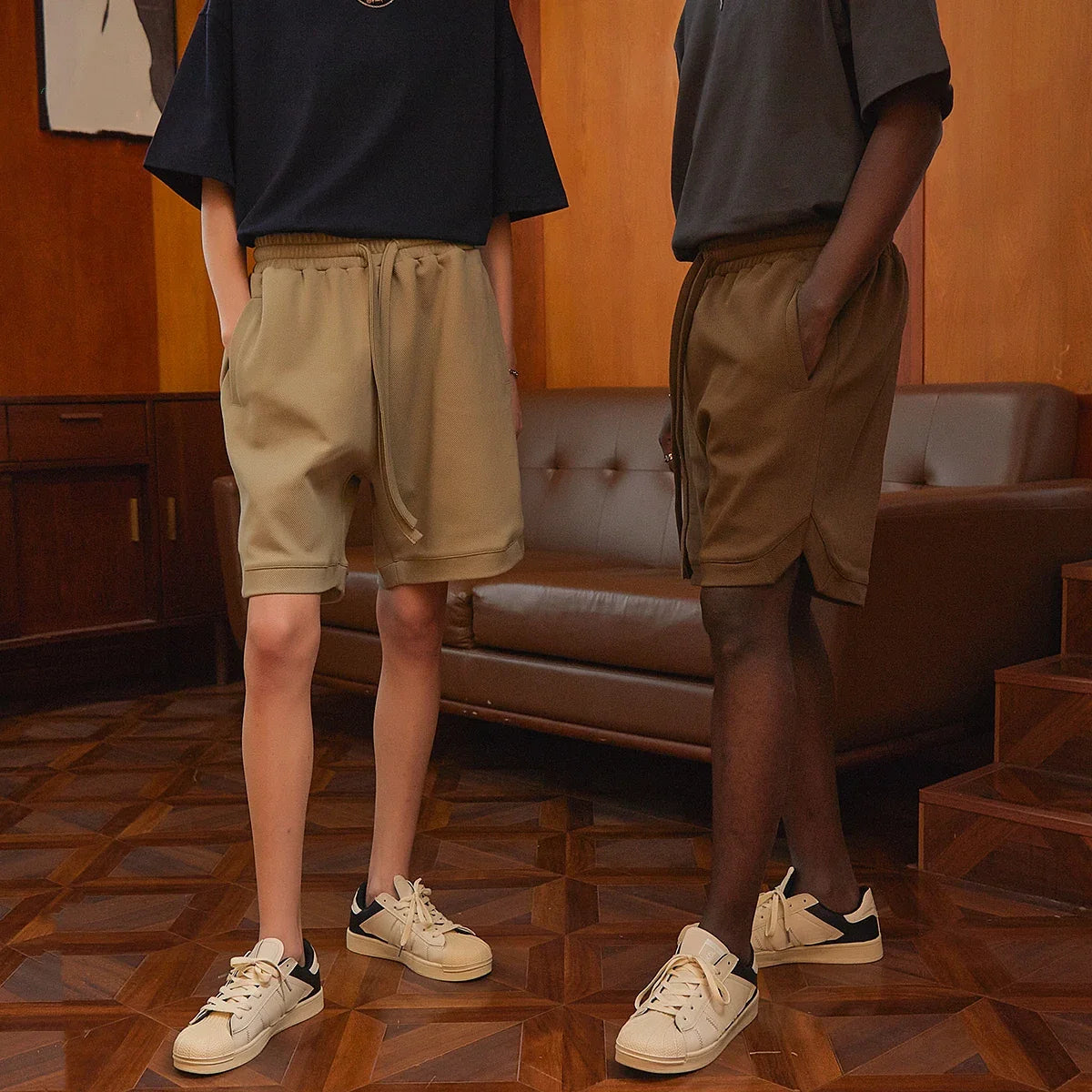 Hiphop Leader Nayeon Kanye West Season 3 Vintage Oversize Shorts Men Cotton Hip Hop Harem Cargo Harajuku Unisex Pantalones Women