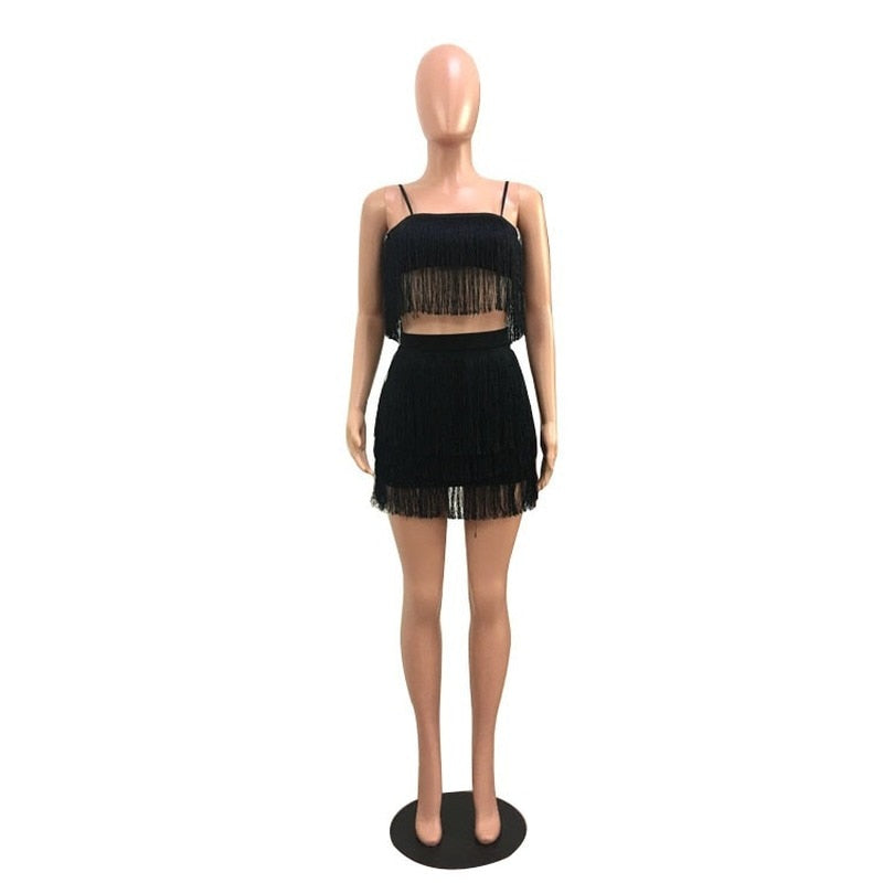 jinran Chic Sexy Sleeveless V-Neck Vintage Tassel Mini Dress Women Elegant Evening Party Bodycon Dresses Summer Ladies Night Club Dress