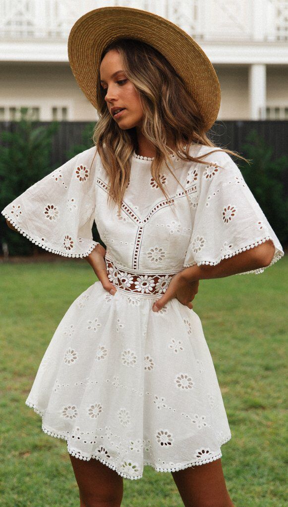 jinran Summer Comfortable Soild Colors Simple Design Sleeveless Lace Short Dress for Women Harajuku Dress White Vacation Dress
