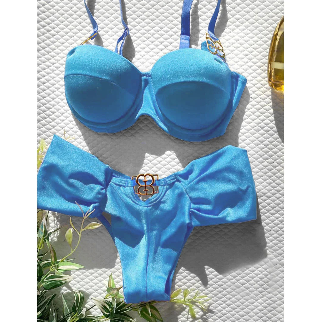 jinran 2024 Sexy Push Up One Piece Swimsuit Women Swimwear Underwire Monokini Bathing Suits Swim Suit Wear Summer Beachwear