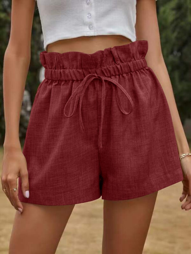 jinran Summer New High Waist Loose Wide Leg Pants Casual Comfortable Shorts Women's Pants Street Women Sports Pants Women Knee Length