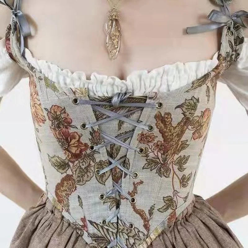 jinran Floral Beach Party Sexy Bustiers Crop Women Backless Bandage French Vintage Halter Top Korean Fashion Boho Lace with Corset 2024