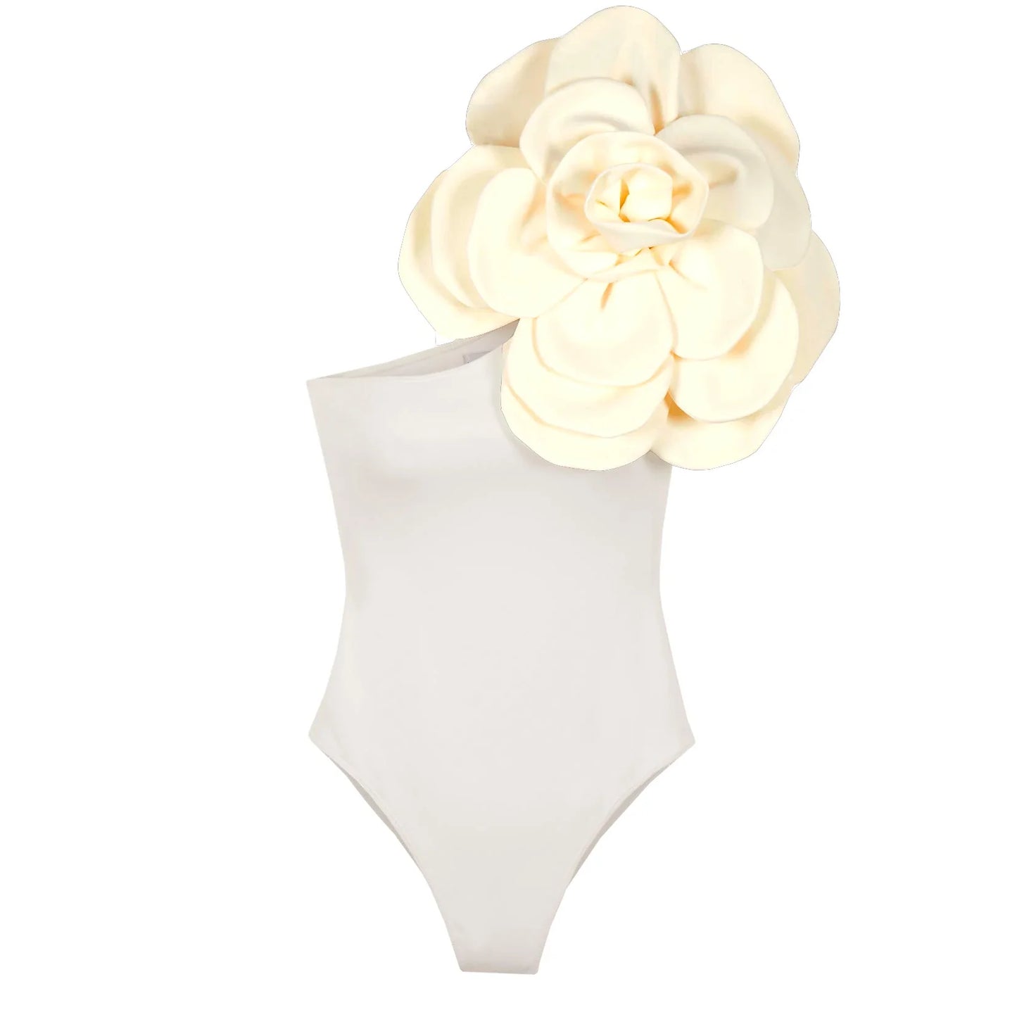 jinran 2024 3D Flower One Piece Swimsuit Women Swimwear Monokini Bodysuit Bathing Suit Belt Beach Wear