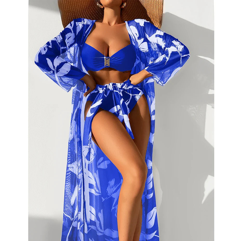 jinran New Bikini Beach Skirt Tunics for Beach Cover up Swimsuit Women Ruffle Biquini Bathing Suit Summer Beach Wear Swim Suit