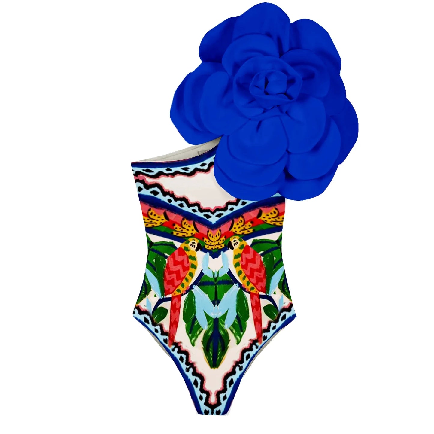 jinran 2024 3D Flower One Piece Swimsuit Women Swimwear Monokini Bodysuit Bathing Suit Belt Beach Wear
