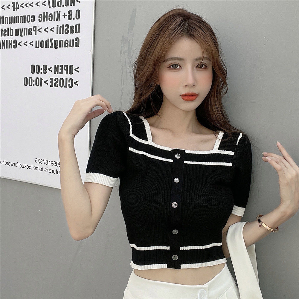jinran Short Sleeve T-shirts Women Chic Mature Sweet All-match Summer Students Patchwork Gentle Ins Stylish Elegant Young New Design