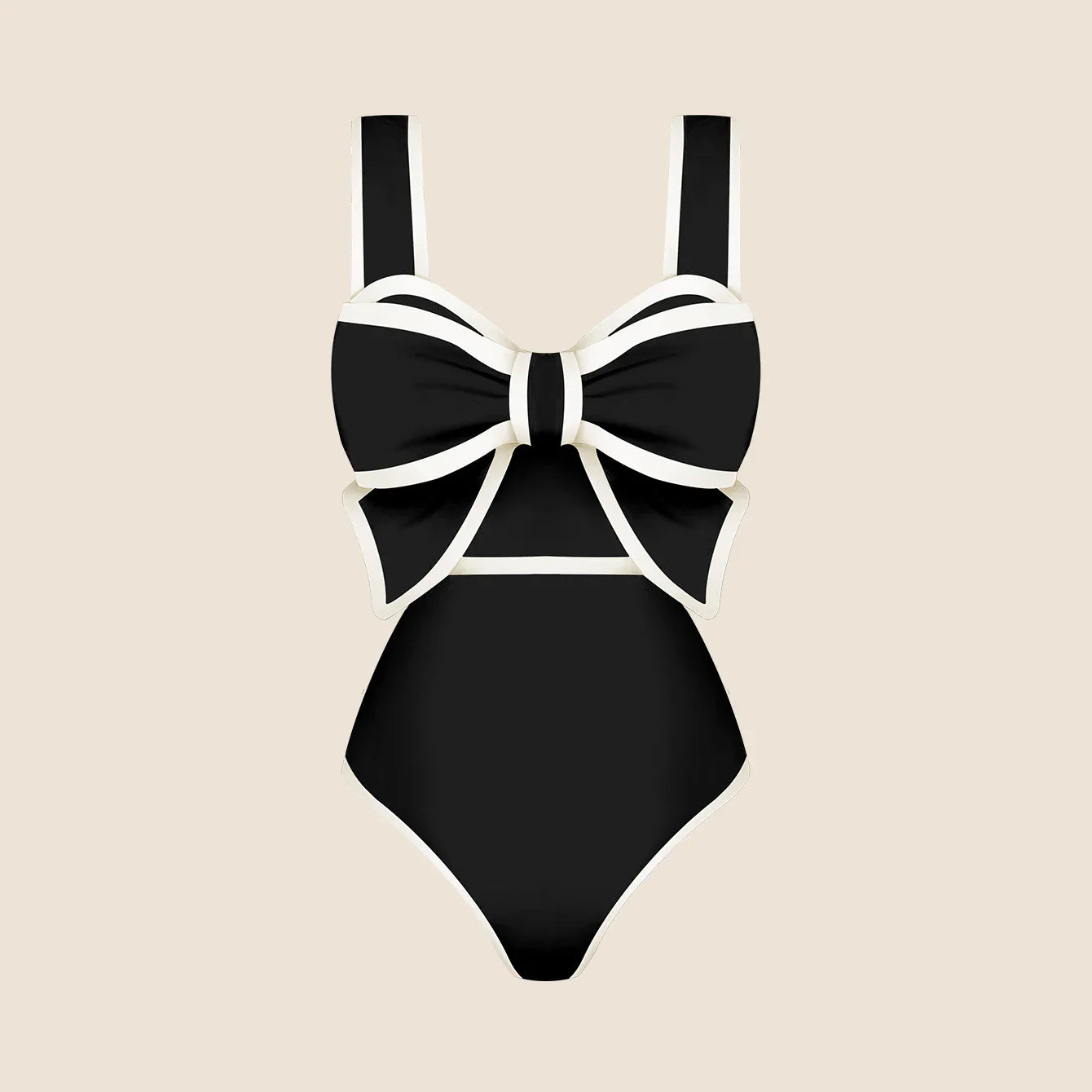 jinran 2024 New Bow Tie One Piece Swimsuit For Women Swimwear with Skirt Bathing Suit Monokini Beach Bodysuit Beach Wear