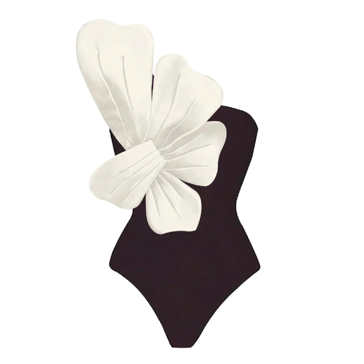 jinran 2024 3D Flower One Piece Swimsuit Women Swimwear Monokini Bodysuit Bathing Suit Belt Beach Wear