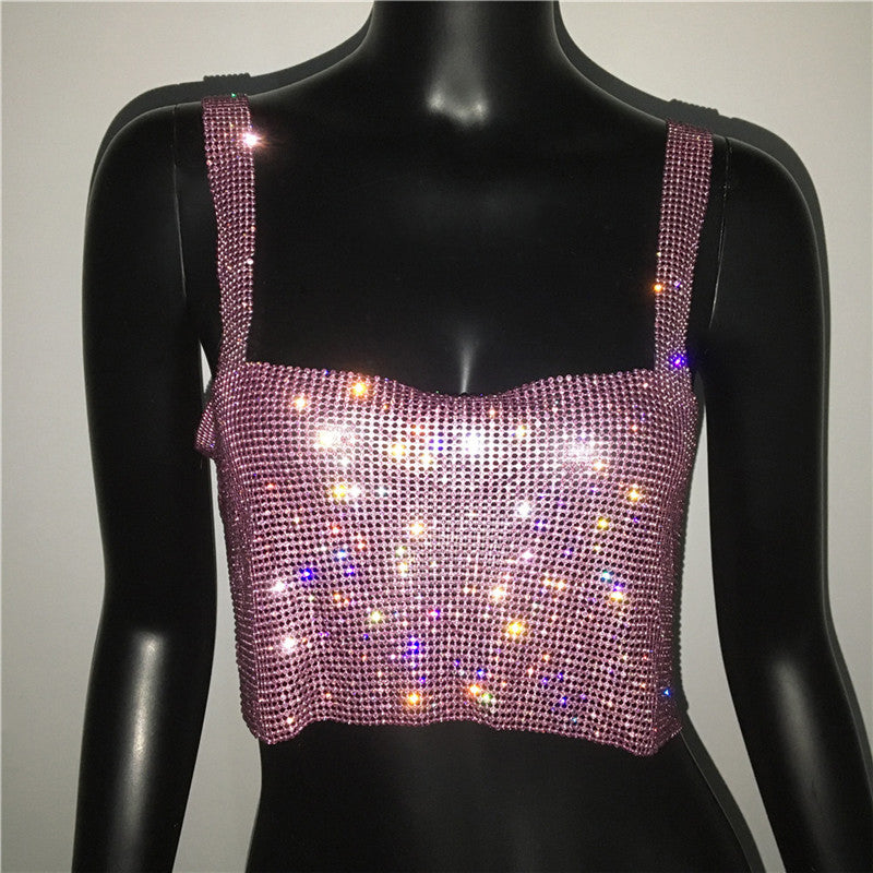jinran 2024 SOFIA RHINESTONE TOP
